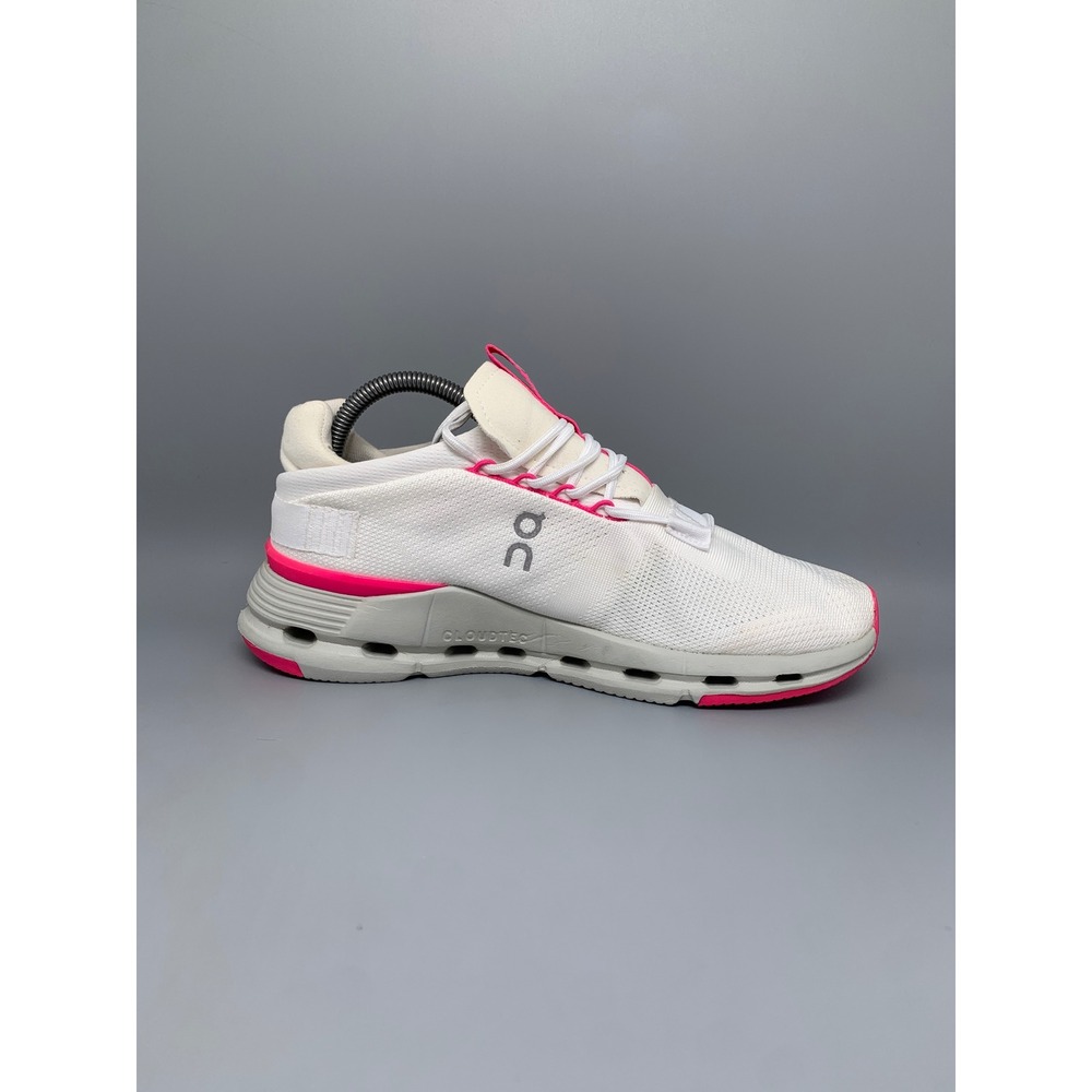 On Cloudnova White Pink Running Shoes 26.98495 Men's Sz 8 - Picture 7 of 10
